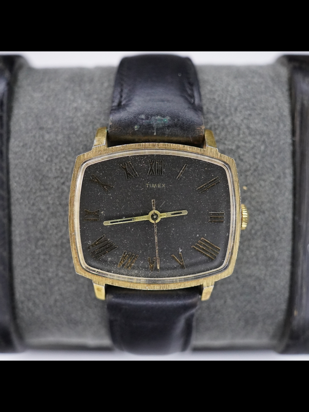Timex Mercury 1972 Gold Tone Mens Vintage 1970s Mechanical Handwind Watch Retro